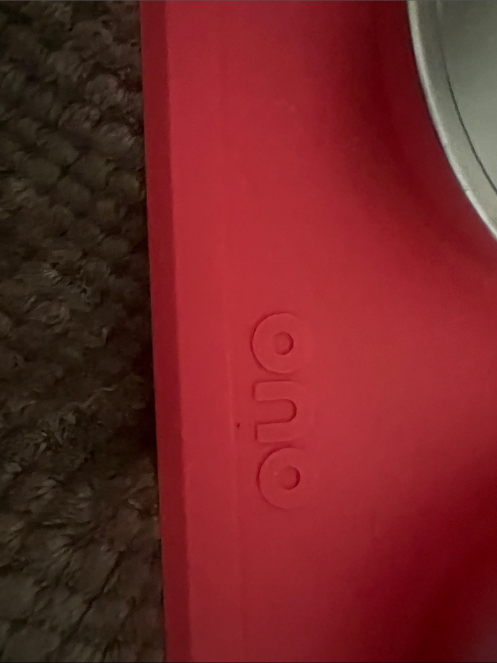 Ono Red Silicone double pet feeder